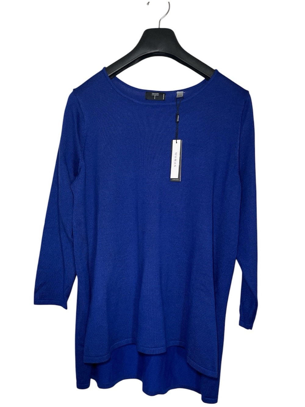 T Tahari Bright Blue Scoop Neck Sweater sz 1X
